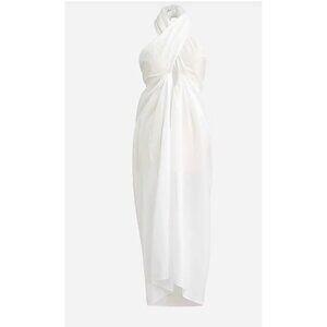 J CREW White Convertible Dress Beach Sarong Size Small NEW with tags
